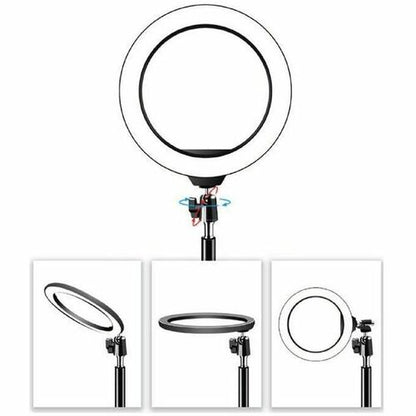 CODi 6\" LED Ring Light w/ Mini Tripod - Tripod Mount - Black, White