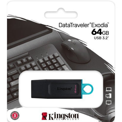 MOQ100 64 Go USB 3.2 GEN 1 DT TRVLR EXODIA M BLCK+ COLOGO UNIQUEMENT