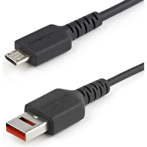 StarTech.com 3ft (1m) Secure Charging Cable, USB-A to Micro USB Data Blocker Cha