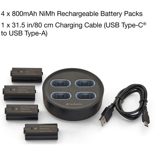 Base de carga Verbatim para usar con el controlador Xbox Batería recargable