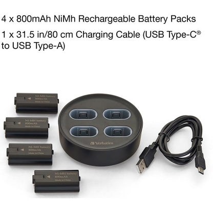 Base de carga Verbatim para usar con el controlador Xbox Batería recargable