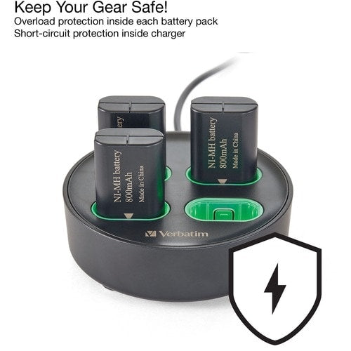 Base de carga Verbatim para usar con el controlador Xbox Batería recargable