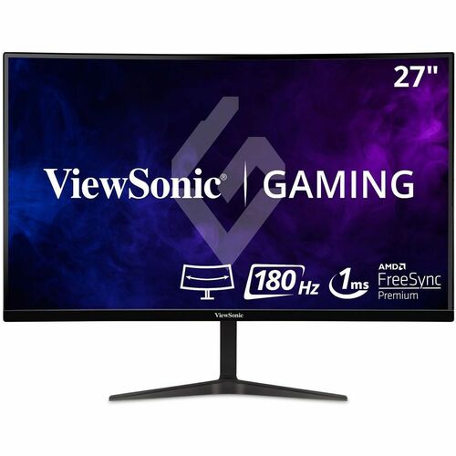 Écran Viewsonic 27 pouces, dalle MVA, résolution 1920 x 1080 - 27 pouces visible - Multi