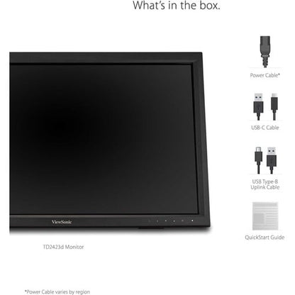 Écran tactile LCD ViewSonic TD2423d 24 pouces - 16:9 - 7 ms