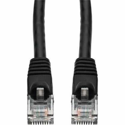 Câble Ethernet Cat. 6A en PVC noir AddOn de 2,7 m, gaine anti-accroc RJ-45 M/M