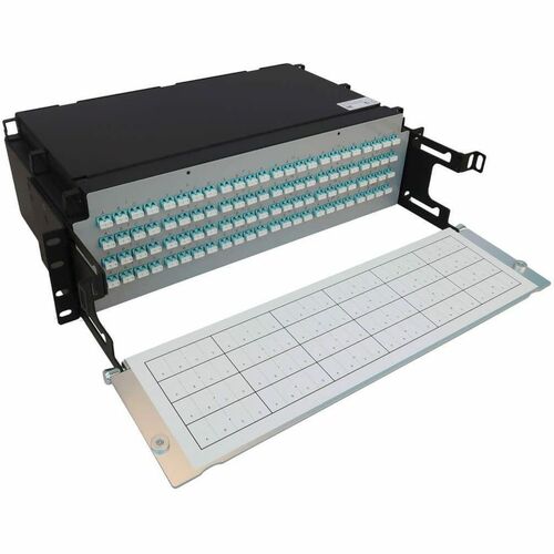 Panneau de brassage fibre optique préchargé Tripp Lite by Eaton N48M-24M8L4-10 - 96 x Duplex - 3