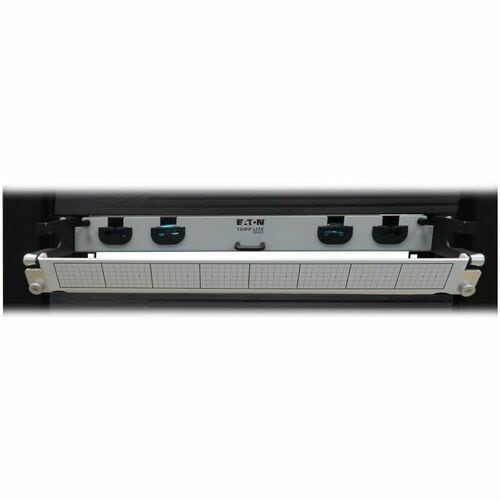 Panneau de fibres préchargé Tripp Lite by Eaton N48M-2L24L-10 - 24 x Duplex - Hauteur 1U - Aqua, Blanc