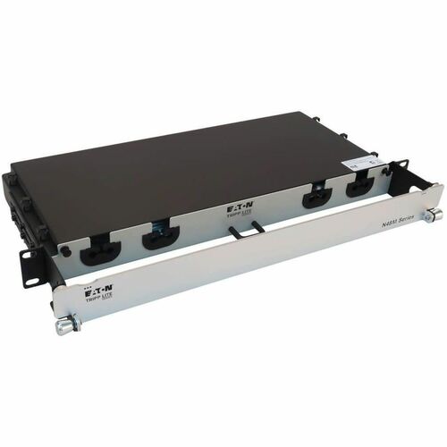 Panel de fibra precargado Tripp Lite by Eaton N48M-2M3X8M-20 - 1U de alto - Aqua, negro