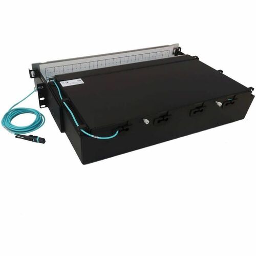 Panel de conexión de fibra precargado Tripp Lite by Eaton N48M-32M8L4-03 - 128 x dúplex - 2U de alto -