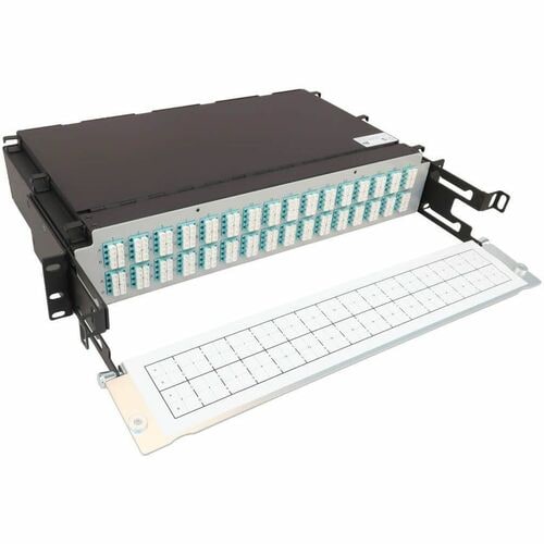 Panneau de brassage fibre optique préchargé Tripp Lite by Eaton N48M-32M8L4-03 - 128 x Duplex -