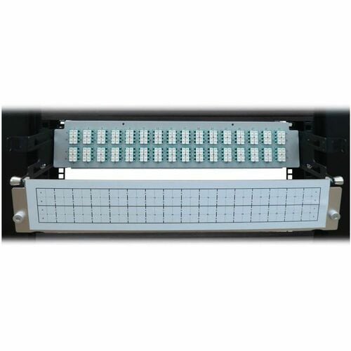 Panel de conexión de fibra precargado Tripp Lite by Eaton N48M-32M8L4-03 - 128 x dúplex - 2U de alto -