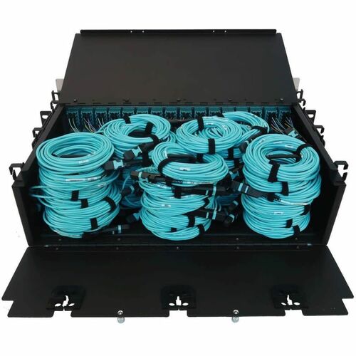 Panel de conexión de fibra precargado Tripp Lite by Eaton N48M-48M8L4-05 - 192 x dúplex - 3U de alto -