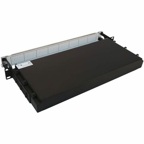Panel de fibra precargado Tripp Lite by Eaton N48M-4L16L-10 - 4 x dúplex - 1U de alto - Aqua, blanco