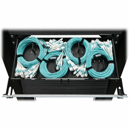 Panel de fibra precargado Tripp Lite by Eaton N48M-4L16L-10 - 4 x dúplex - 1U de alto -