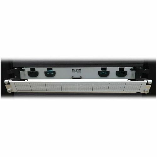 Panel de fibra precargado Tripp Lite by Eaton N48M-4L16L-10 - 4 x dúplex - 1U de alto - Aqua, blanco