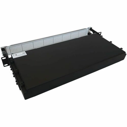 Panel de fibra precargado Tripp Lite by Eaton N48M-4M8L4-10 - 4 dúplex - 1U de alto - Aqua - 19