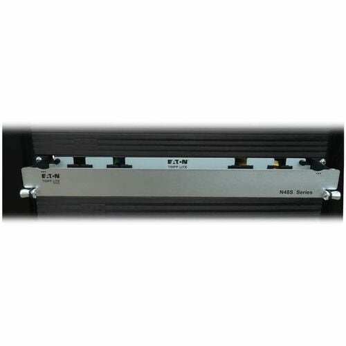 Panel de fibra precargado Tripp Lite by Eaton N48S-2M24L12-10 - 12 x dúplex - 1U de alto - Aqua,