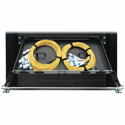 Panel de fibra precargado Tripp Lite by Eaton N48S-2M24L12-10 - 12 x dúplex - 1U de alto - Aqua,