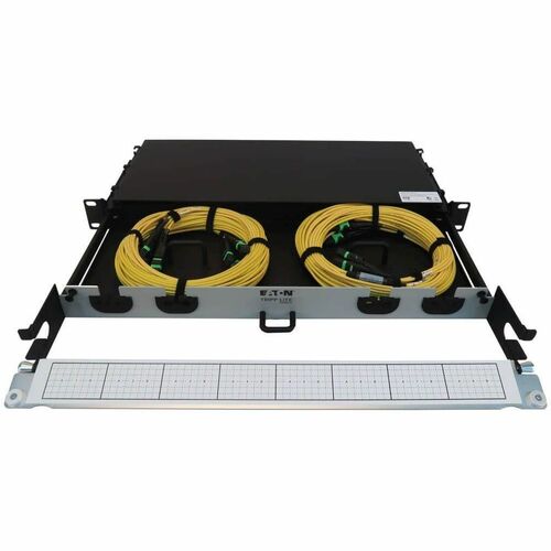 Panel de fibra precargado Tripp Lite by Eaton N48S-2M3X8M-20 - 1U de alto - Amarillo, negro, verde