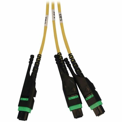 Panel de fibra precargado Tripp Lite by Eaton N48S-2M3X8M-20 - 1U de alto - Amarillo, Negro
