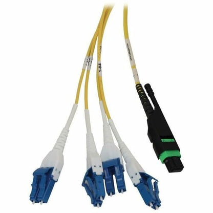 Panel de fibra precargado Tripp Lite by Eaton N48S-2M8L4-20 - 4 x dúplex - 1U de alto - Amarillo, B