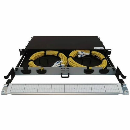Panel de fibra precargado Tripp Lite by Eaton N48S-2M8L4-20 - 4 x dúplex - 1U de alto - Amarillo, B