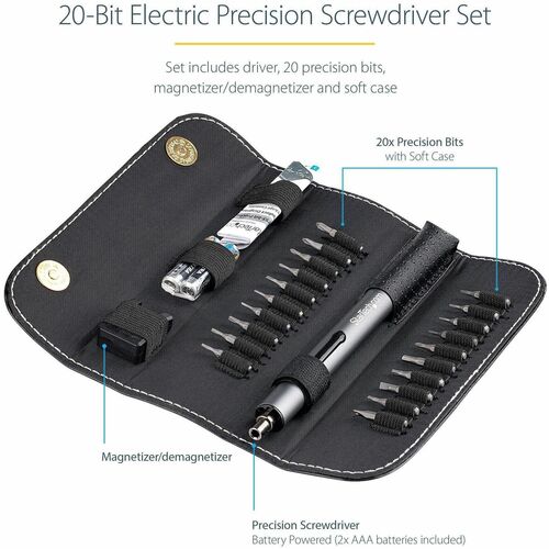 StarTech.com 20-Bit Electric Precision Screwdriver Set