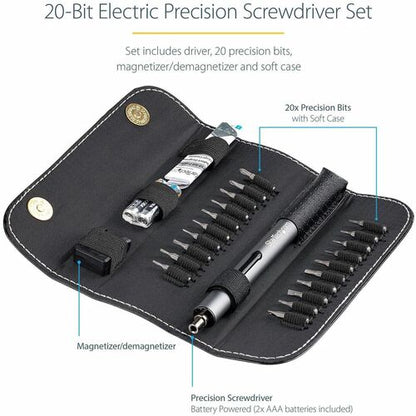 StarTech.com 20-Bit Electric Precision Screwdriver Set