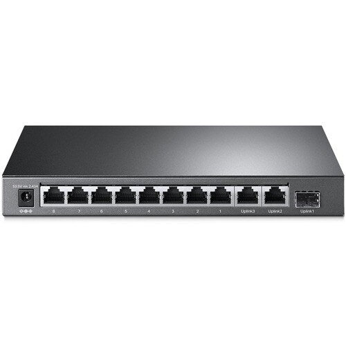 SWITCH DE 11 PUERTOS, 8 PUERTOS POE+10/100 MBPS, PUERTOS RJ45, 2 GB, PUERTOS RJ45