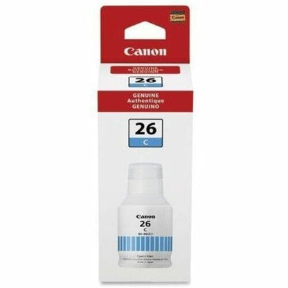 Canon GI-26 Pigment Cyan Ink Bottle - Inkjet - Pigment Cyan