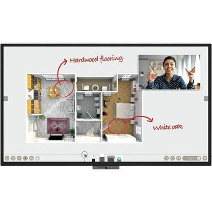 86IN 4K INTERACTIVE DUOBOARD PCAP 20PTS BUILT-IN SPEAKER/CAMERA
