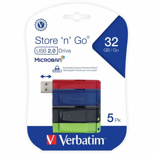 5PK 32GB RETRACT. USB MULTI 4