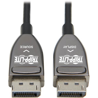 Cable de fibra óptica activo DisplayPort P580F3-20M-8K6 de Tripp Lite by Eaton, M/M, negro, 20