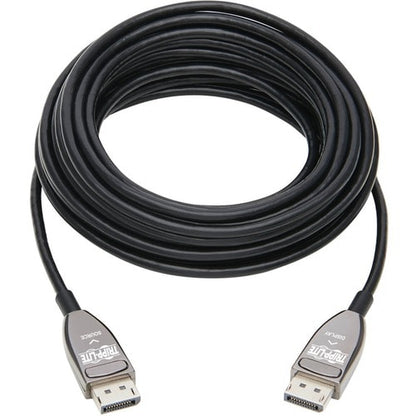 Cable de fibra óptica activo DisplayPort P580F3-20M-8K6 de Tripp Lite by Eaton, M/M, negro, 20
