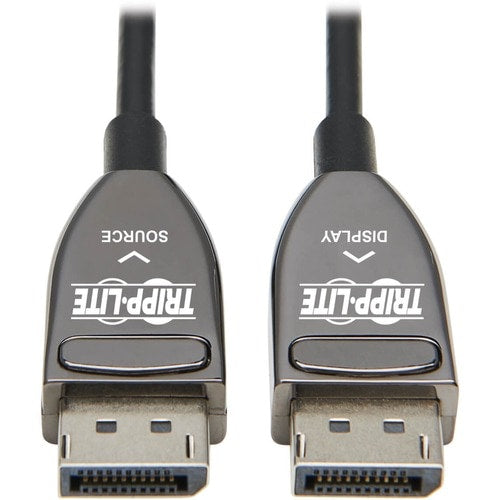 Cable de fibra óptica activo DisplayPort P580F3-30M-8K6 de Tripp Lite by Eaton, M/M, negro, 30