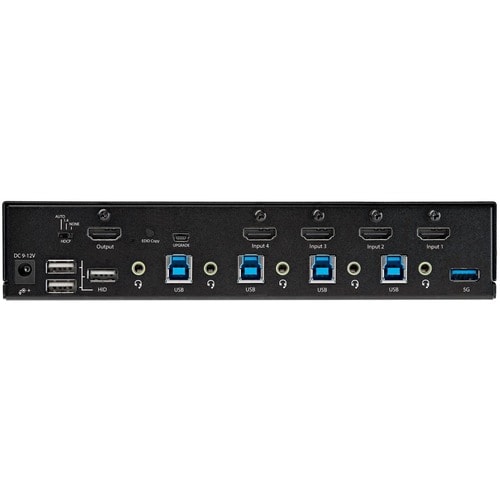 Conmutador KVM HDMI de 4 puertos 4K 60 Hz Ultra HD