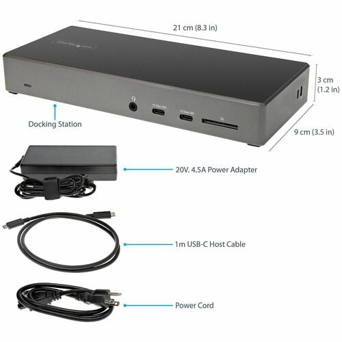 Station d'accueil USB-C StarTech.com pour trois écrans 4K