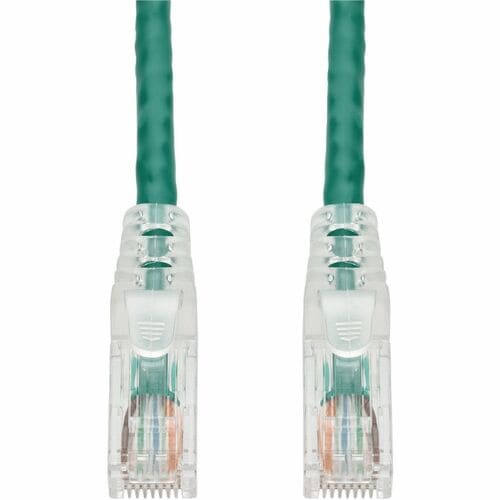 Câble Ethernet Cat. 6A en PVC vert AddOn de 9,1 m, anti-accroc, gaine transparente facile, TAA RJ