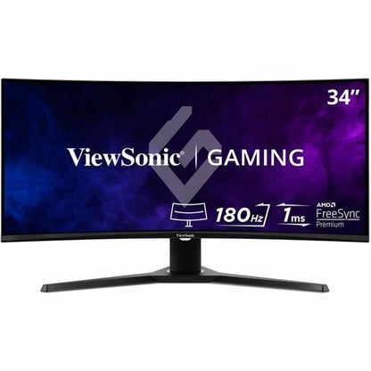 Écran Viewsonic 34 pouces, dalle MVA, résolution 3440 x 1440 - 34 pouces visible - Multi