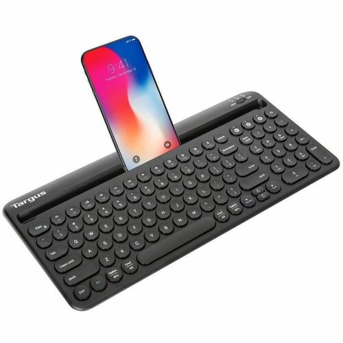 Teclado antimicrobiano Bluetooth multidispositivo Targus con base para tableta/teléfono