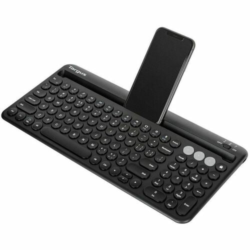 Teclado antimicrobiano Bluetooth multidispositivo Targus con base para tableta/teléfono