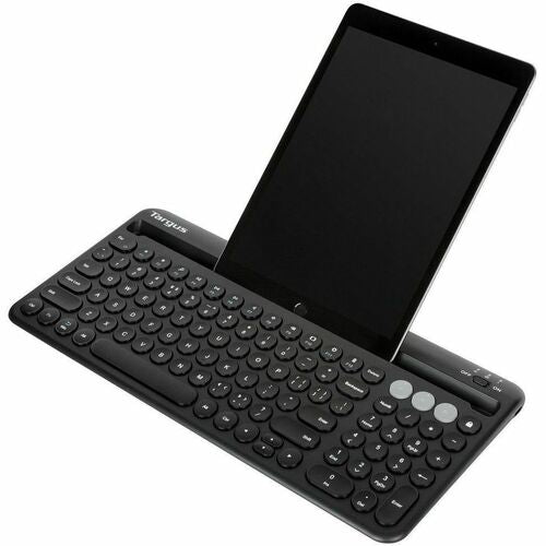 Teclado antimicrobiano Bluetooth multidispositivo Targus con base para tableta/teléfono