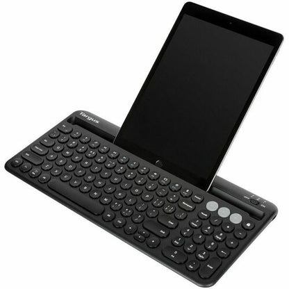 Teclado antimicrobiano Bluetooth multidispositivo Targus con base para tableta/teléfono