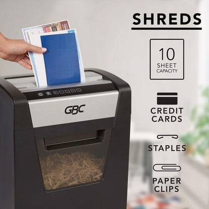 Trituradora doméstica de alta seguridad GBC ShredMaster, SM10-06, Micro-