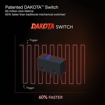 Ratón ambidiestro para juegos Mad Catz BAT 6+ de alto rendimiento - Pixart 3389 - 16000 dpi