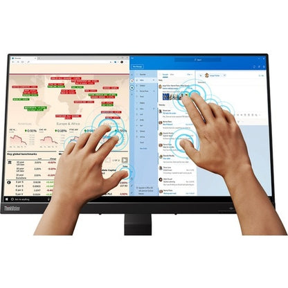 Lenovo ThinkVision T24T-20 24\" Class LCD Touchscreen Monitor - 16:9