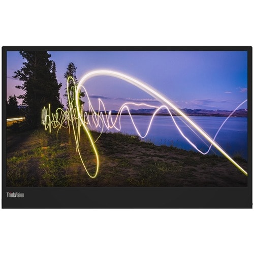Lenovo ThinkVision M15 16\" Class Full HD LED Monitor - 16:9 - Raven Black