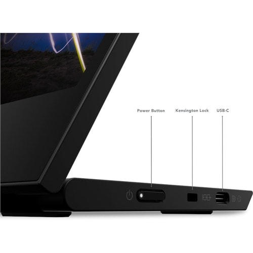 Lenovo ThinkVision M15 16\" Class Full HD LED Monitor - 16:9 - Raven Black