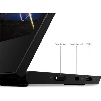 Lenovo ThinkVision M15 16\" Class Full HD LED Monitor - 16:9 - Raven Black
