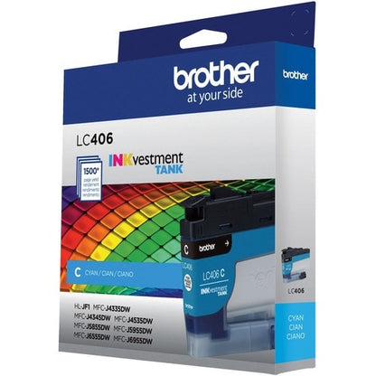Brother INKvestment LC406C Cartouche d'encre jet d'encre standard d'origine